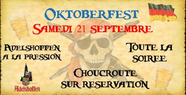 Oktoberfest au Laser&Beers - Samedi 21 sept 2019