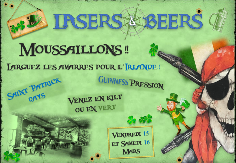 La St Patrick au Laser and beers à Roanne